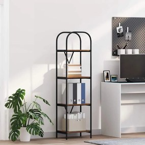 Könyvespolc Füstölt tölgy 40 x 30 x 146 cm Faanyag