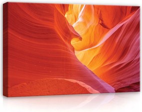 Vászonkép 60x40 Kanyon Antilopok homokkő erózió fény árnyék színek nyugalom