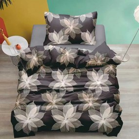 Pamut ágynemű VALEIRA barna Ágyneműhuzat mérete: 70 x 90 cm | 140 x 200 cm