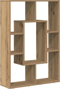 vidaXL kézműves tölgy színű szerelt fa könyvespolc 63 x 20 x 90 cm