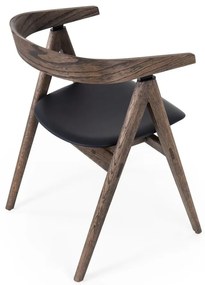 Fekete-barna tölgyfa étkezőszék Ava – Gazzda