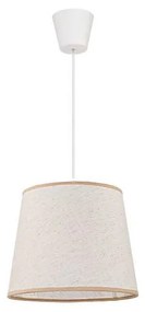 Duolla - Csillár zsinóron SOLO 1xE27/40W/230V átm. 24 cm világos bézs