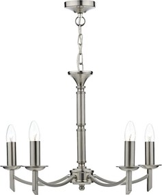 DAR LIGHTING AMB0546 AMBASSADOR Klasszikus Csillár Szatén Króm E14 IP20