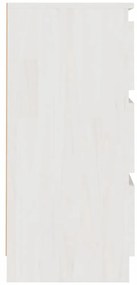 2 db fehér tömör fenyőfa éjjeliszekrény 40 x 29,5 x 64 cm