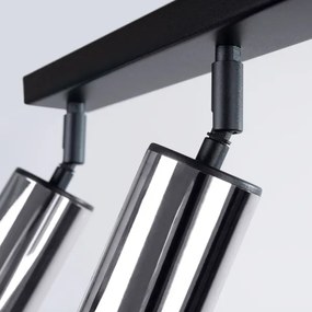 Sollux SL.1368 - Spotlámpa WINX 3xGU10/10W/230V fekete/króm