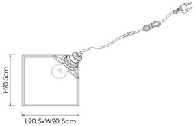 Lucide 10518/20/60 - Asztali lámpa DAVOS 1xE27/60W/230V