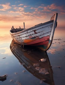 Poszter 50x65cm Eldugott kikötő