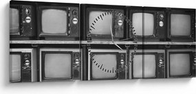 Kép - Retro TV (órával) (90x30 cm)