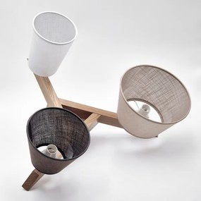 Brilagi - LED  Felületre szerelhető csillár  ANTHONY 3xE14/40W/230V tölgy