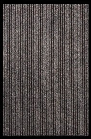 vidaXL bézs csíkos lábtörlő 80 x 120 cm