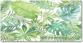 Konyhai panel Trópusi levelek 140x70 cm Ragasztó