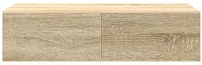 Falipolc fiókokkal sonoma tölgy 60x26,5x15 cm műszaki fa