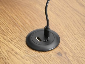 PC asztal Matts 140 (tölgy + fekete). 1109791
