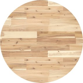 vidaXL kerek tömör akácfa asztallap Ø70 x 4 cm