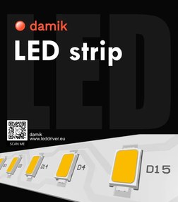 Led szalag 2835 24V 5m 9,6W/m 3000K 80led/m 1334lm/m IP20 5 Év Garancia