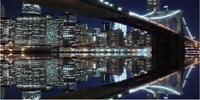 Fotó üvegkép Brooklyn híd 140x70