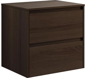 TRONDHEIM 60 cm-es mosdóhoz való fürdőszobaszekrény, dió