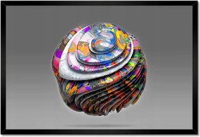 Poszterek keretben 60x40 Nano 3D szilikon golyó