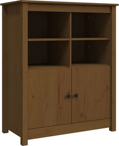 vidaXL mézbarna tömör fenyőfa tálalószekrény 83x41,5x100 cm