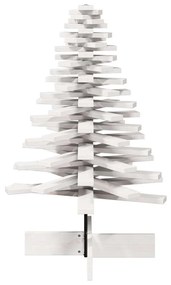 vidaXL fehér tömör fenyőfa karácsonyfa-dekoráció 100 cm