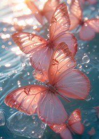 Poszter 25x35cm Fényes pillangók