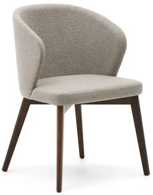 Bézs kárpitozott étkezőfotel Darice – Kave Home