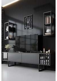 TV szekrény Chrome Line - Anthracite, Black