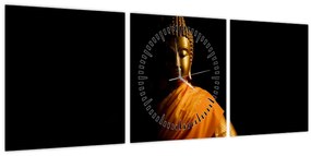 Kép - Arany Buddha szobor (órával) (90x30 cm)