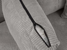 U alakú ülőgarnitúra SMART COSARO 295x140 cm, világosszürke