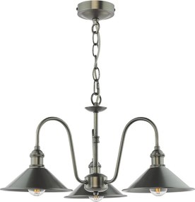 Dar Lighting loft csillár hadano antik króm ón darhad0361-02