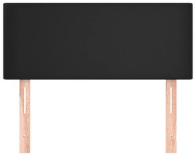 fekete műbőr fejtámla 80 x 5 x 78/88 cm