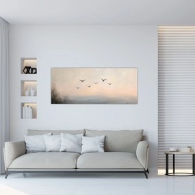 Kép - Madárcsapat (120x50 cm)