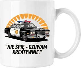 Rendőrségi bögre milícia szolgálat mund 1 Fehér 330ml