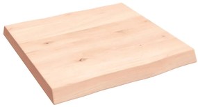 asztallap 40x40x(2-4) cm kezeletlen tömör fa élőszegélyes