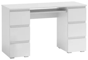 KLIK számítógép asztal 6 fiókos fehér