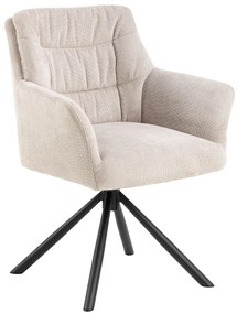 MAZZONI EXPORT ARTHUR Beige (Caso 3 szövet) - MODERN KÁRPITOZOTT FORGÓSZÉK NAPPALIBA/ÉTKEZŐBE/LOFT IRODÁBA