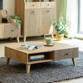 BERLIN 2 fiókos dohányzóasztal | Artisan Tölgy