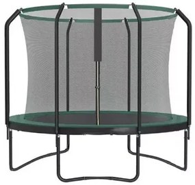 Trambulin védőhálóval zöld 244cm TPL01-8