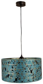 Csillár zsinóron REZO 1xE27/60W/230V türkiz