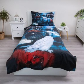 Egyszemélyes pamut gyerek ágyneműhuzat 140x200 cm Harry Potter "Hogwarts Express" – Jerry Fabrics