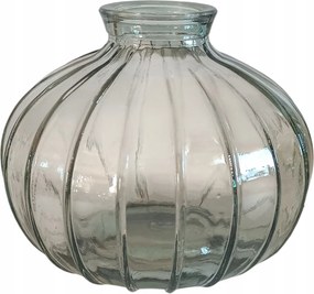 Üveg váza kis dekoratív váza 9cm kék