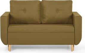 DORIS Kétszemélyes kinyitható kanapé Mustár