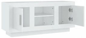 fehér szerelt fa TV-szekrény 102 x 35 x 45 cm