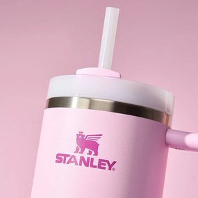 Rózsaszín termosz szívószállal 1,18 l Quencher H2.O FlowState – Stanley