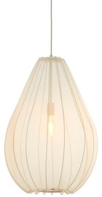 Bézs függőlámpa textil búrával ø 50 cm Itela – Light & Living