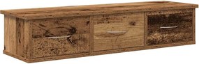vidaXL antik fa színű szerelt fa faliszekrény 88x26x18,5 cm