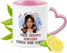 Marcelina Bögre Rózsaszín Szív Alakú Füllel Kávé Ajándék