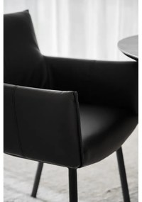 Fekete kárpitozott étkezőfotel szett 2 db-os Hinckley – Rowico