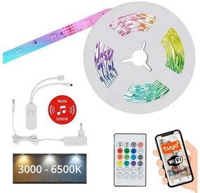 Brilo Brilo - LED RGBW állítható szalag 6,65m LED/18W/230V Wi-Fi Tuya + távirányító BL1241