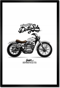 Poszterek keretben 40x60 Motorkerékpár Antik Vintage